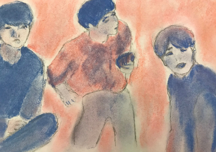 From the Classroom: Pastel of Human Figures